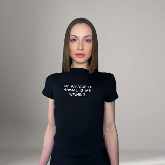 Winning Slim Fit Embroidered Tee
