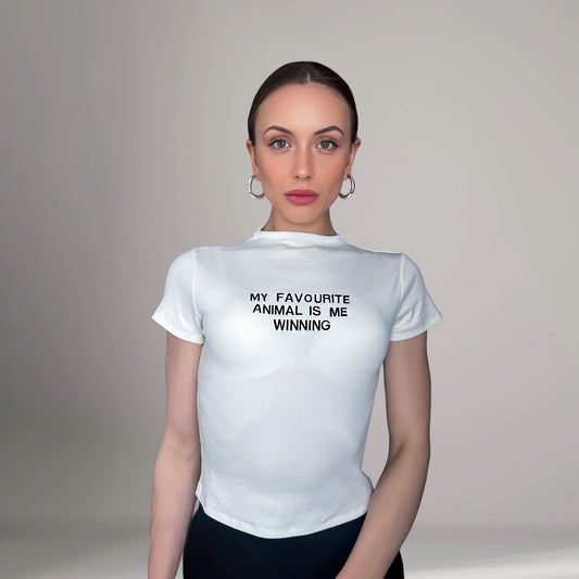 Winning Slim Fit Embroidered Tee