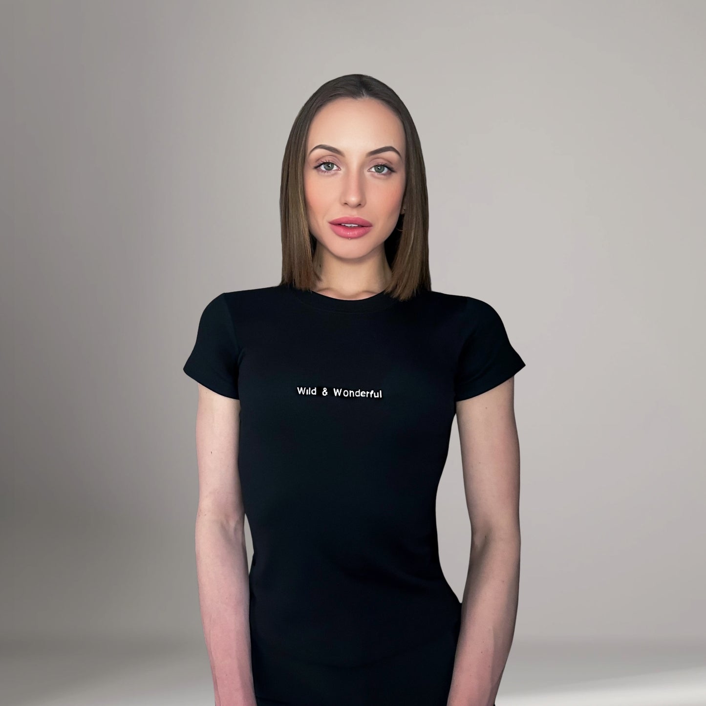 Wild & Wonderful Bodycon Embroidered Tee